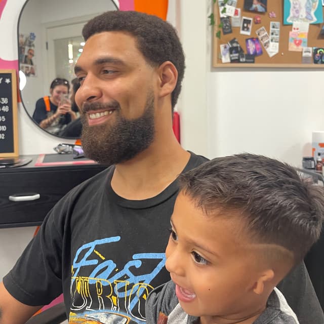 Father & son combo at Vibeatory Hair Shop in Tempe, AZ